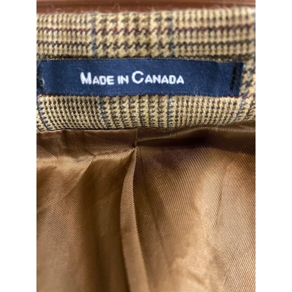 Mens Chaps By Ralph Lauren Glen Plaid Blazer Jacket Size 42T - Picture 11 of 15